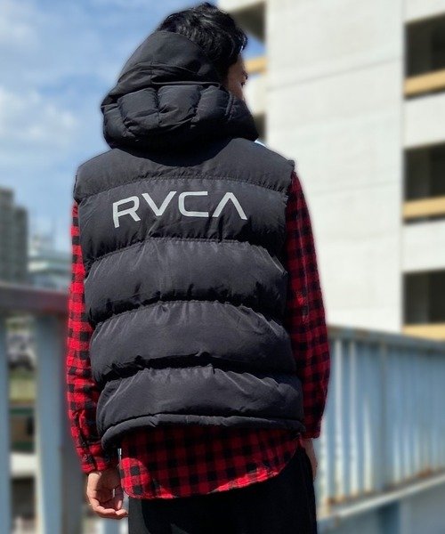 RVCA(ルーカ) 中綿ベスト/バックロゴ/２WAY/BD042-789/ﾒﾝｽﾞ・ﾚﾃﾞｨｰｽ