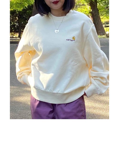 CARHARTT WIP(カーハートダブリューアイピー)トレーナー/スウェット/裏起毛/AMERICAN SCRIPT SWEATSHIRT/I032326/レディース/ムラサキスポーツ