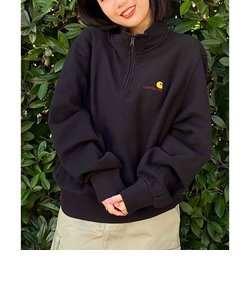 CARHARTT WIP(カーハートダブリューアイピー)トレーナー/スウェット/ハーフジップ/HALF ZIP AMERICAN SCRIPT SWEAT/I032329/レディース/ムラサキスポーツ