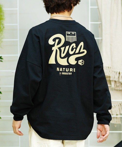 【ムラサキスポーツ別注】RVCA(ルーカ)長袖Tシャツ/ ロンTEE/中厚手/ボックスシルエット/BE041-P06/ユニセックス/メンズ/レディース/ムラサキスポーツ