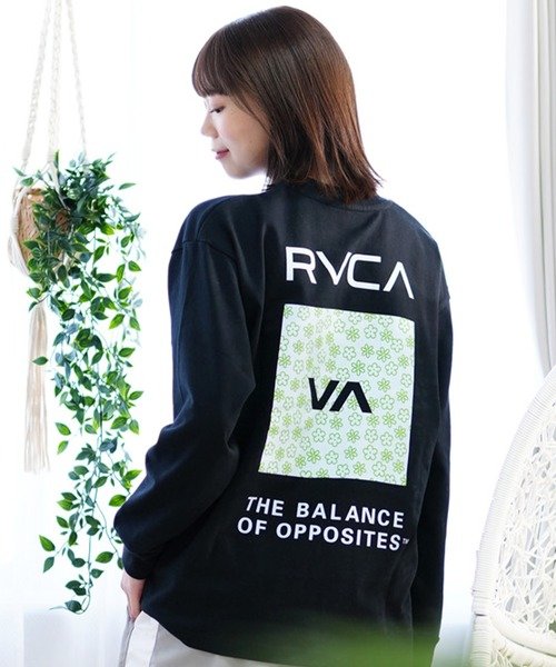 RVCA(ルーカ) 長袖Tシャツ/ロンT/バックプリント/オーバーサイズ/BE043-050/2024モデル/レディース/ムラサキスポーツ
