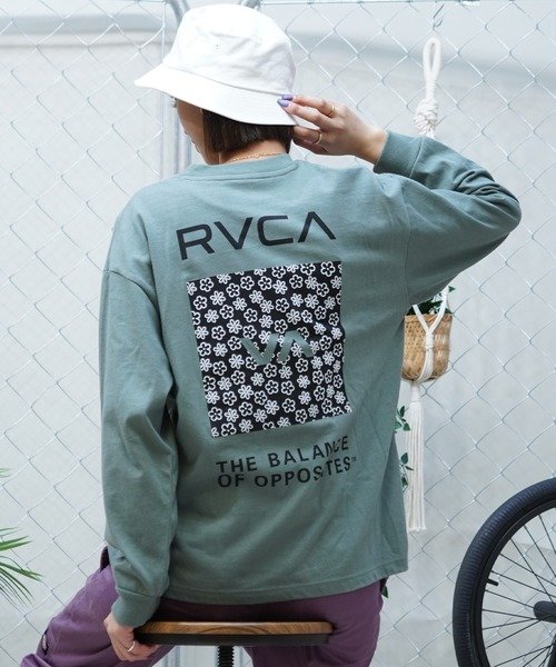 RVCA(ルーカ) 長袖Tシャツ/ロンT/バックプリント/オーバーサイズ/BE043-050/2024モデル/レディース/ムラサキスポーツ