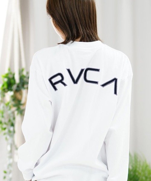 RVCA(ルーカ)長袖Tシャツ/ロンT/バックプリント/オーバーサイズ/BE043-053/2024モデル/レディース/ムラサキスポーツ