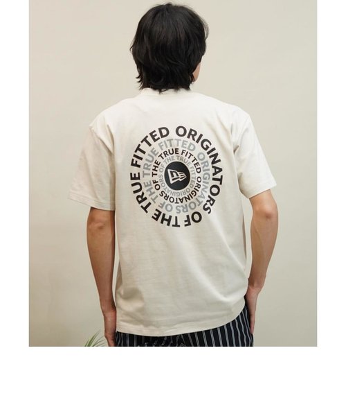 NEW ERA(ニューエラ)半袖Tシャツ/バックプリント/レギュラーフィット/ SS CT TEE CIRCLE OOTTF/14121903/2024モデル/ユニセックス/メンズ/レディース/ムラサキスポーツ