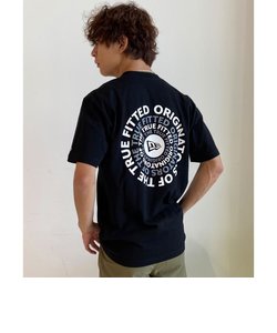 NEW ERA(ニューエラ)半袖Tシャツ/バックプリント/レギュラーフィット/ SS CT TEE CIRCLE OOTTF/14121905/2024モデル/ユニセックス/メンズ/レディース/ムラサキスポーツ