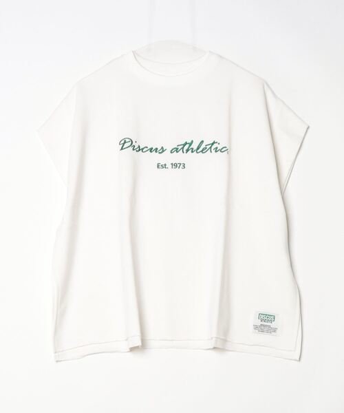 DISCUS ATHLETIC(ディスカスアスレチック)半袖Tシャツ/ラッシュド裏毛　フレンチPO/4287-1975/2024モデル/レディース/ムラサキスポーツ