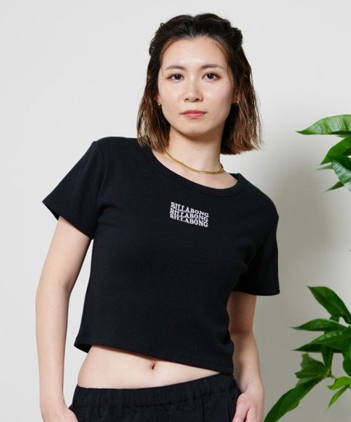 BILLABONG(ビラボン)半袖Tシャツ/ちびTシャツ/ショート丈/ワンポイント