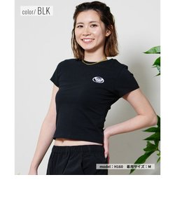 ROXY(ロキシー)半袖Tシャツ/クロップド丈/プラネットリング/RST241074/2024モデル/レディース/ムラサキスポーツ