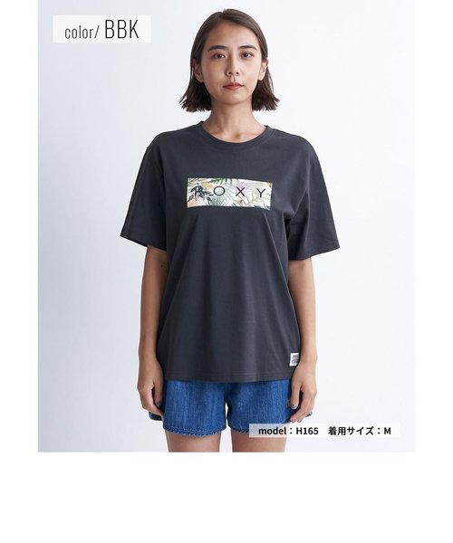 ROXY(ロキシー)半袖Tシャツ/シンプリーボタニカルティーシャツ /クルーネック/RST241075/2024モデル/レディース/ムラサキスポーツ