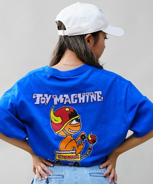 TOY MACHINE(トイマシーン) 半袖Tシャツ/オーバーサイズ/MTMSEST15/2024モデル/レディース/ムラサキスポーツ