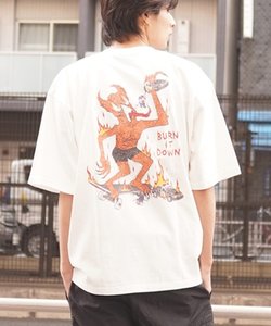 【ムラサキスポーツ限定】THRASHER(スラッシャー)半袖Tシャツ/ボックスシルエット/ヴィンテージ/THM-24SPSST03/ユニセックス/メンズ/レディース/ムラサキスポーツ