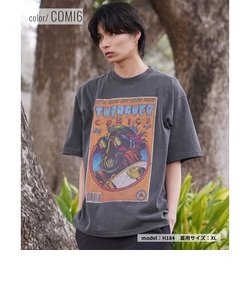 【ムラサキスポーツ限定】THRASHER(スラッシャー）半袖Tシャツ /ピグメント加工/コミックプリント/ビックシルエット/THMS-24SPCOMICT/ユニセックス/メンズ/レディース/ムラサキスポーツ