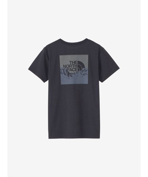 THE NORTH FACE(ザ・ノースフェイス)半袖Tシャツ/ S/S SQUARE MOUNTAIN LOGO/ショートスリーブスクエアマウンテンロゴティー/NTW32377/2024モデル/レディース/ムラサキスポーツ