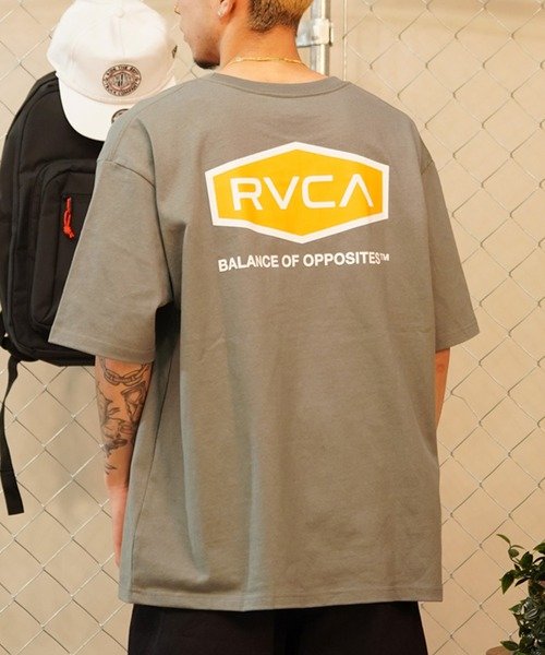 RVCA(ルーカ)半袖Tシャツ/バックプリントTシャツ/ロゴTee/オーバーサイズ/BE041-225/2024モデル/ユニセックス/メンズ/レディース/ムラサキスポーツ