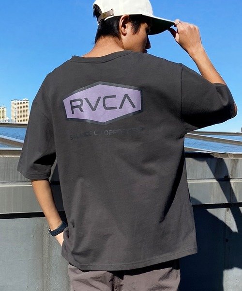 RVCA(ルーカ)半袖Tシャツ/バックプリントTシャツ/ロゴTee/オーバーサイズ/BE041-225/2024モデル/ユニセックス/メンズ/レディース/ムラサキスポーツ