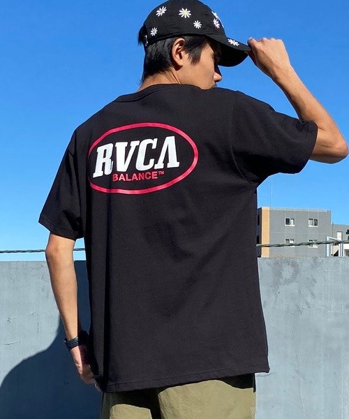 RVCA(ルーカ)半袖Tシャツ/バックプリントTシャツ/コットンTee/クルーネック/BE041-233/2024モデル/ユニセックス/メンズ/レディース/ムラサキスポーツ