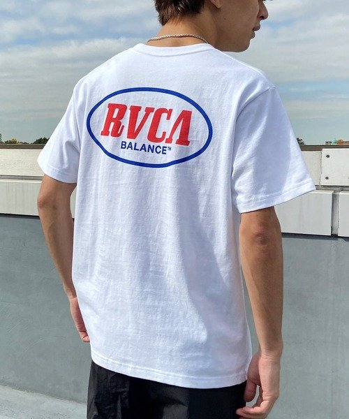 RVCA(ルーカ)半袖Tシャツ/バックプリントTシャツ/コットンTee/クルーネック/BE041-233/2024モデル/ユニセックス/メンズ/レディース/ムラサキスポーツ