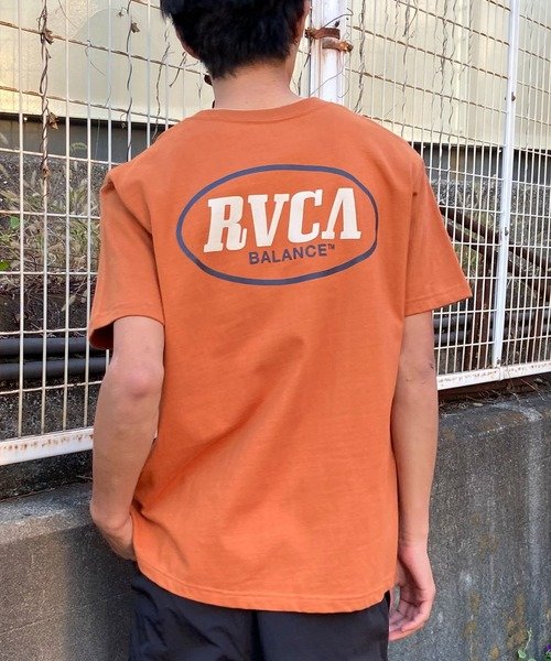 RVCA(ルーカ)半袖Tシャツ/バックプリントTシャツ/コットンTee/クルーネック/BE041-233/2024モデル/ユニセックス/メンズ/レディース/ムラサキスポーツ