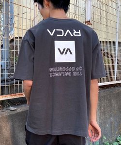 RVCA(ルーカ)オーバーサイズTシャツ/半袖Tシャツ/ボックスロゴ /バックプリント/BE041-234/2024モデル/ユニセックス/メンズ/レディース/ムラサキスポーツ