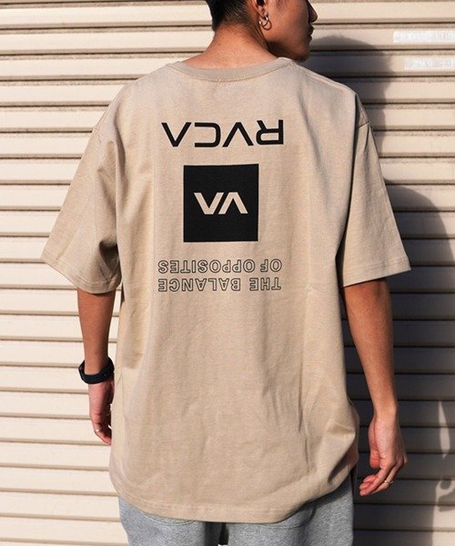 RVCA(ルーカ)オーバーサイズTシャツ/半袖Tシャツ/ボックスロゴ /バックプリント/BE041-234/2024モデル/ユニセックス/メンズ/レディース/ムラサキスポーツ