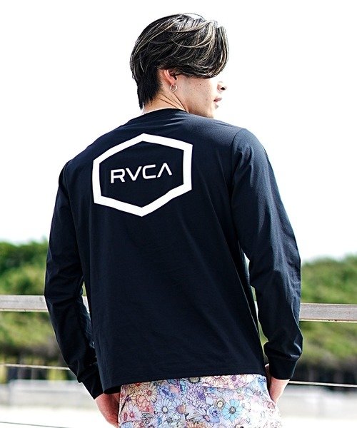 RVCA(ルーカ)水陸両用ロンT/ラッシュガード/バックプリントロンT/長袖Tシャツ/BE041-801/2024モデル/ユニセックス/メンズ/レディース/ムラサキスポーツ