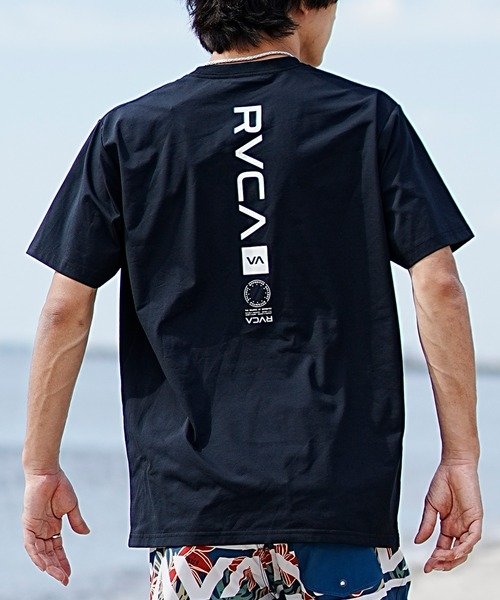 RVCA(ルーカ)UVケア/水着/水陸両用/ユーティリティ/半袖Tシャツ/ラッシュガード//BE041-804/2024モデル/ユニセックス/メンズ/レディース/ムラサキスポーツ
