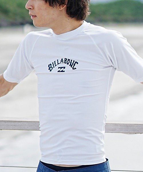 BILLABONG(ビラボン)半袖ラッシュガード/タイトフィット/ラウンドネック/UVケア/BE011-852/2024モデル/ユニセックス/メンズ/レディース/ムラサキスポーツ