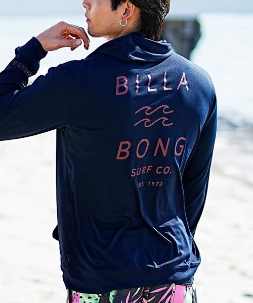 BILLABONG(ビラボン)長袖ラッシュガード/ジップアップ/UVケア/水陸両用/BE011-855/2024モデル/ユニセックス/メンズ/レディース/ムラサキスポーツ