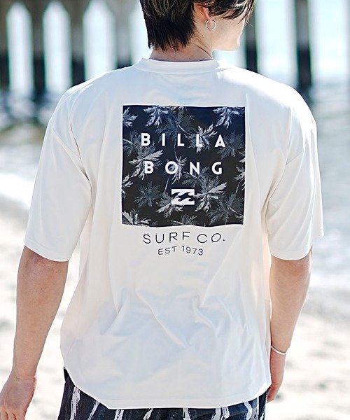 BILLABONG(ビラボン)水陸両用/半袖Tシャツ/ラッシュガード/UVケア/プール可/BE011-867/2024モデル/ユニセックス/メンズ/レディース/ムラサキスポーツ