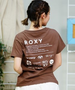 ROXY(ロキシー)半袖Tシャツ/バックプリント/ブランドロゴ/RST242625T/2024モデル/レディース/ムラサキスポーツ