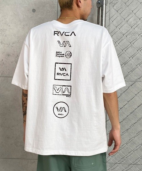 RVCA(ルーカ)半袖Tシャツ/オーバーサイズ /バックプリント/ユニセックス/BE04A-236/2024モデル/ユニセックス/メンズ/レディース/ムラサキスポーツ