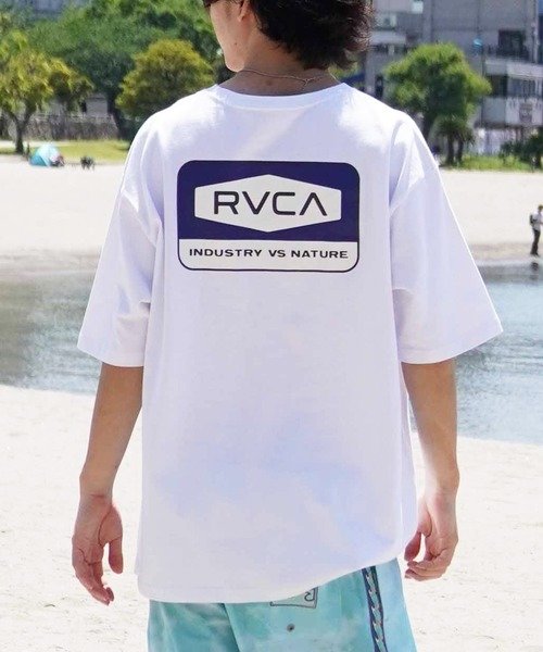 RVCA(ルーカ)半袖Tシャツ/バックプリント/オーバーサイズ/コットン/BE04A-238/2024モデル/ユニセックス/メンズ/レディース/ムラサキスポーツ