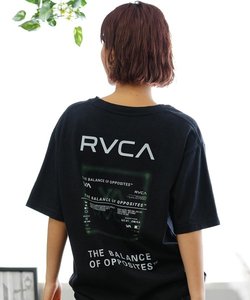 RVCA(ルーカ)バックプリント/オーバーサイズTシャツ/BE04C-212/2024モデル/レディース/ムラサキスポーツ