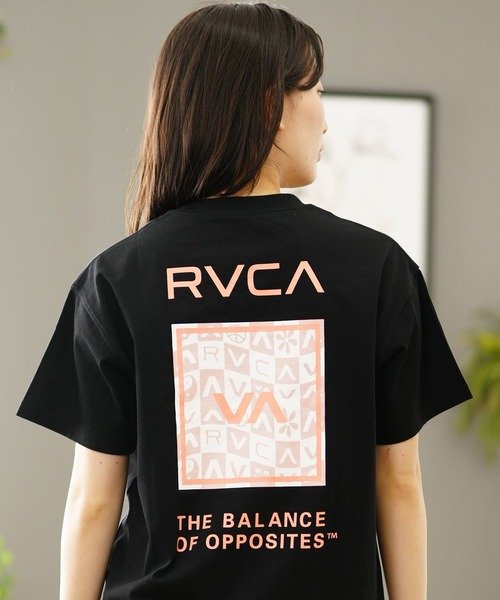 RVCA(ルーカ) 半袖/バックプリントTシャツ/オーバーサイズ/BE04C-P21/2024モデル/レディース/ムラサキスポーツ