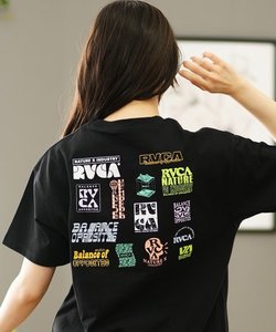 RVCA(ルーカ)半袖Tシャツ/バックプリントTシャツ/オーバーサイズ/BE04C-P22/2024モデル/レディース/ムラサキスポーツ