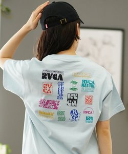 RVCA(ルーカ)半袖Tシャツ/バックプリントTシャツ/オーバーサイズ/BE04C-P22/2024モデル/レディース/ムラサキスポーツ