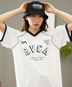 RVCA(ルーカ)半袖Tシャツ/ゲームシャツ /メッシュTシャツ/ルーズシルエット/BE04C-P23/2024モデル/レディース/ムラサキスポーツ