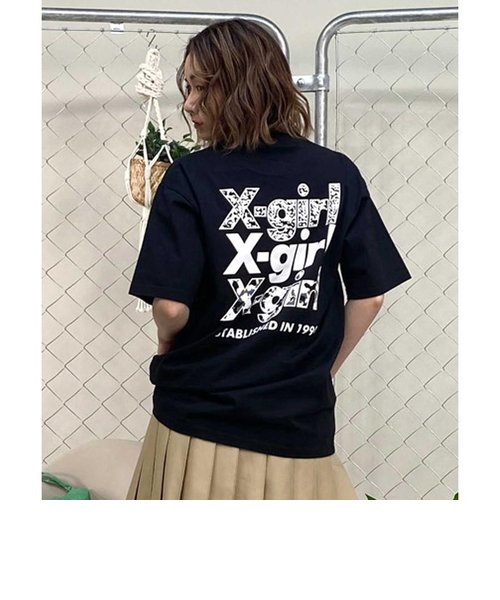 【ムラサキスポーツ限定】X-girl(エックスガール)半袖Tシャツ/105242011037/2024モデル/レディース/ムラサキスポーツ