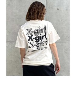 【ムラサキスポーツ限定】X-girl(エックスガール)半袖Tシャツ/105242011037/2024モデル/レディース/ムラサキスポーツ