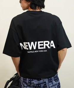 NEW ERA(ニューエラ)半袖Tシャツ/バックプリント/ルーズシルエット/14121853/2024モデル/ユニセックス/メンズ/レディース/ムラサキスポーツ