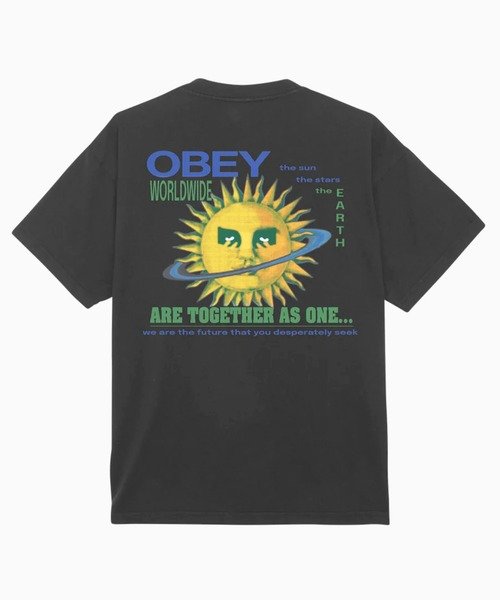 OBEY(オベイ)半袖Tシャツ/リラックスシルエット/コットン/166913759/2024モデル/ユニセックス/メンズ/レディース/ムラサキスポーツ