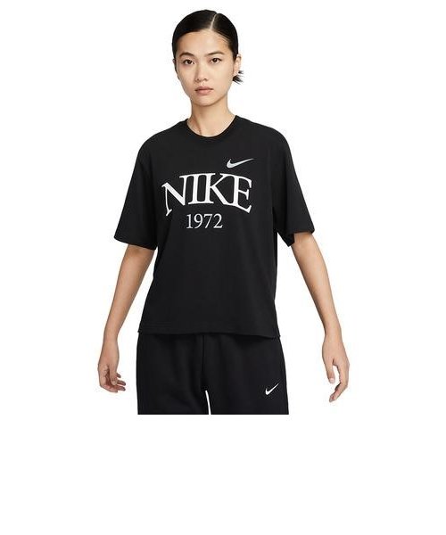 NIKE(ナイキ)半袖Tシャツ/NSW クラシックス ボクシー S S/FQ6601-010/2024モデル/レディース/ムラサキスポーツ