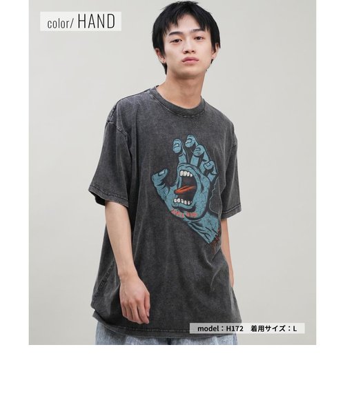 【ムラサキスポーツ限定】SANTACRUZ(サンタクルーズ)半袖Tシャツ/ルーズシルエット/ロントプリント ピグメント/502242405/2024モデル/ユニセックス/メンズ/レディース/ムラサキスポーツ