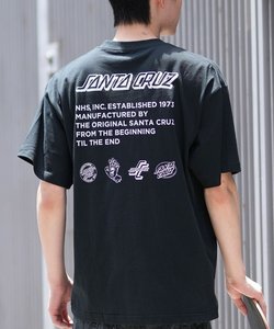 【ムラサキスポーツ限定】SANTACRUZ(サンタクルーズ)半袖Tシャツ/バックプリント/ルーズシルエット/502242406/2024モデル/ユニセックス/メンズ/レディース/ムラサキスポーツ