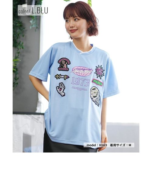 【ムラサキスポーツ限定】SANTACRUZ(サンタクルーズ )半袖Tシャツ/ゲームシャツ ワッペン/502242431/2024モデル/レディース/ムラサキスポーツ