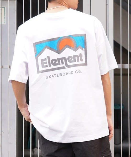 ELEMENT(エレメント)半袖Tシャツ/ビッグシルエット/バックプリント/BE021-223/2024モデル/ユニセックス/メンズ/レディース/ムラサキスポーツ