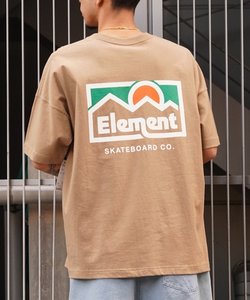 ELEMENT(エレメント)半袖Tシャツ/ビッグシルエット/バックプリント/BE021-223/2024モデル/ユニセックス/メンズ/レディース/ムラサキスポーツ