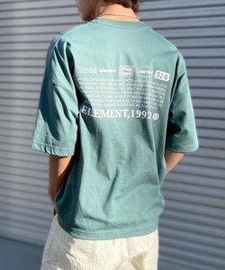 ELEMENT(エレメント)吸水速乾/半袖Tシャツ/ビッグシルエット/バックプリント/BE021-224/2024モデル/ユニセックス/メンズ/レディース/ムラサキスポーツ