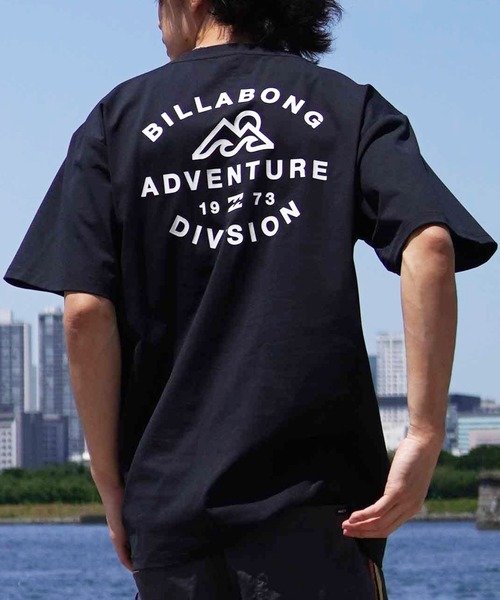 BILLABONG(ビラボン)水陸両用/半袖Tシャツ/ラッシュガード/プール可/バックプリント/UVケア/BE01A-862/2024モデル/ユニセックス/メンズ/レディース/ムラサキスポーツ