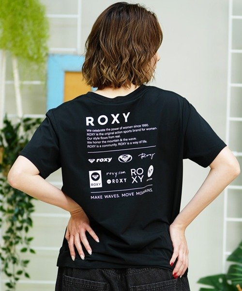 ROXY（ロキシー)水陸両用/半袖Tシャツ/ラッシュガード/体型カバー/UVケア/プール可/RLY242018/2024モデル/レディース/ムラサキスポーツ
